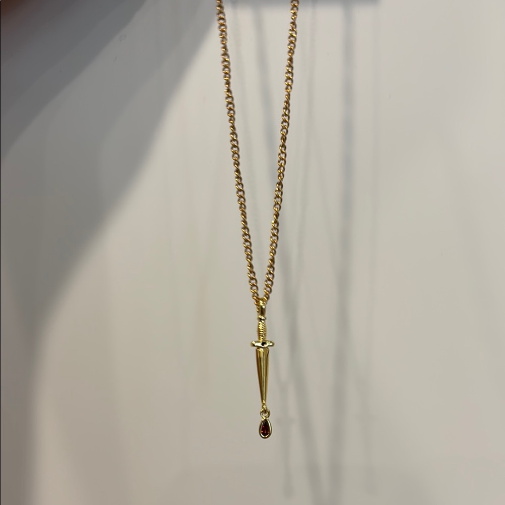 Little Rooms Gold Dagger Necklace